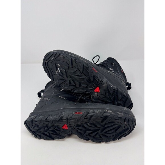 Salomon Climatherm HD Mens Boots Black Leather Goretex Hiking Outdoor US 11.5 main image 7